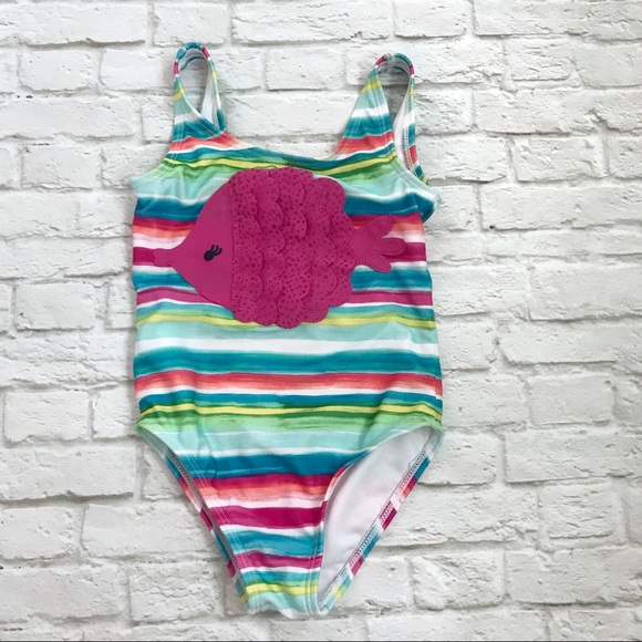 New Gymboree Girl Yellow Beach Swimsuit 3T
